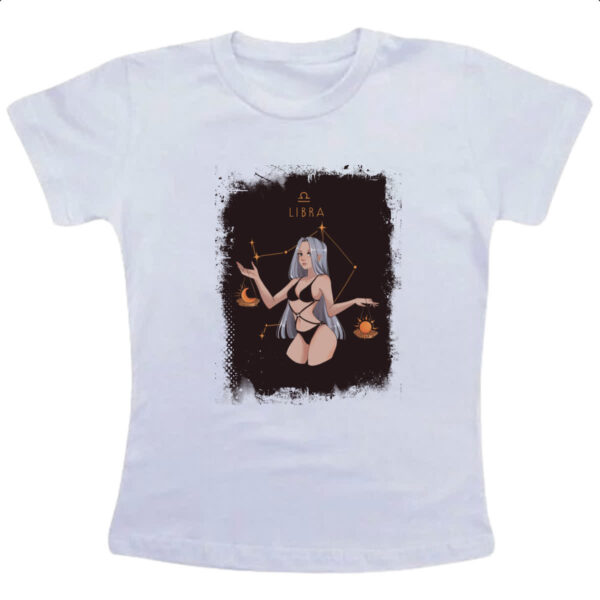 Camiseta Infanto Juvenil Anime Signo de Libra