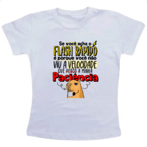 Camiseta Infanto Juvenil Capivara Flash Rapido