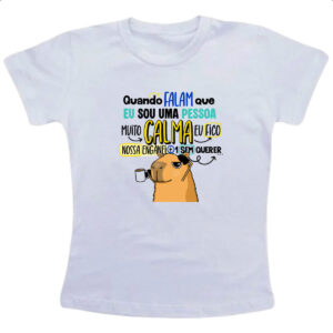 Camiseta Infanto Juvenil Capivara Muito calma