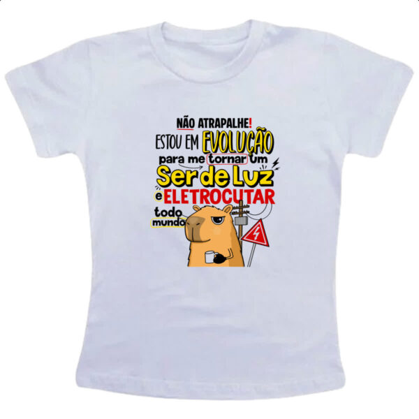 Camiseta Infanto Juvenil Capivara Ser de Luz