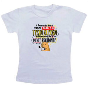 Camiseta Infanto Juvenil Capivara Testa oleosa