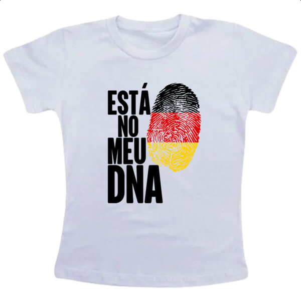 Camiseta Infanto Juvenil Esta no meu DNA Alemanha