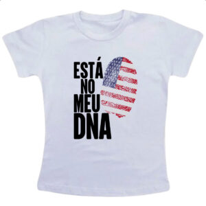 Camiseta Infanto Juvenil Esta no meu DNA EUA