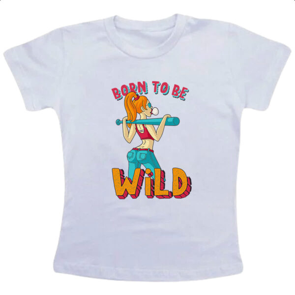 Camiseta Infanto Juvenil Girl Born to be wild