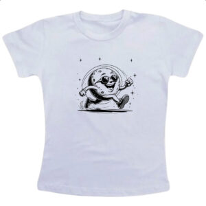 Camiseta Infanto Juvenil Lua fazendo cooper