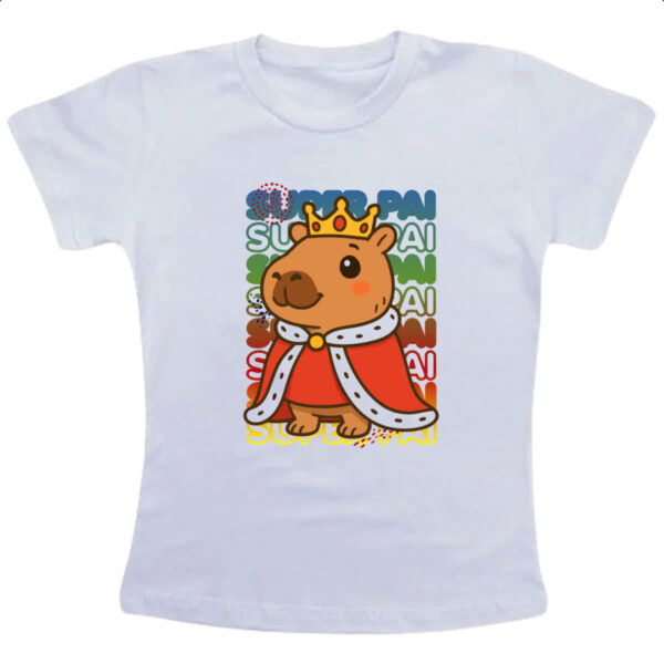 Camiseta Infanto Juvenil Capivara Paizao Rei