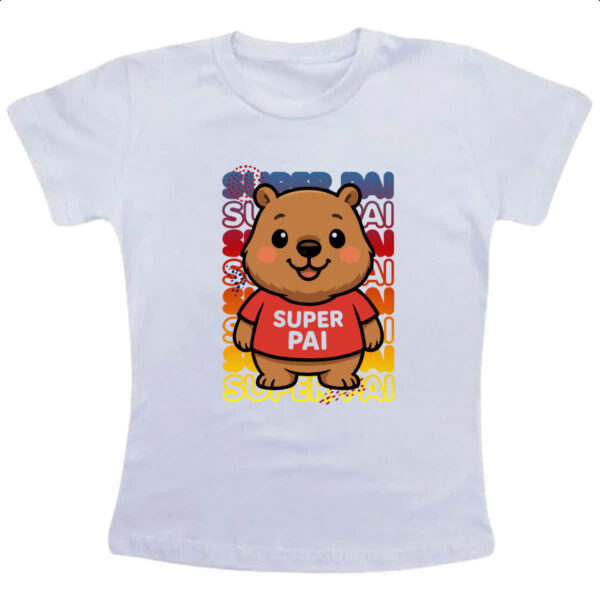 Camiseta Infanto Juvenil Capivara Paizao Super Pai 1