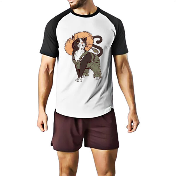 Camiseta Raglan Gato da roca - Imagem 2