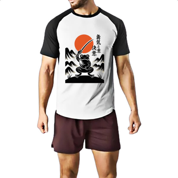 Camiseta Raglan Sapo Samurai Sunset - Imagem 2