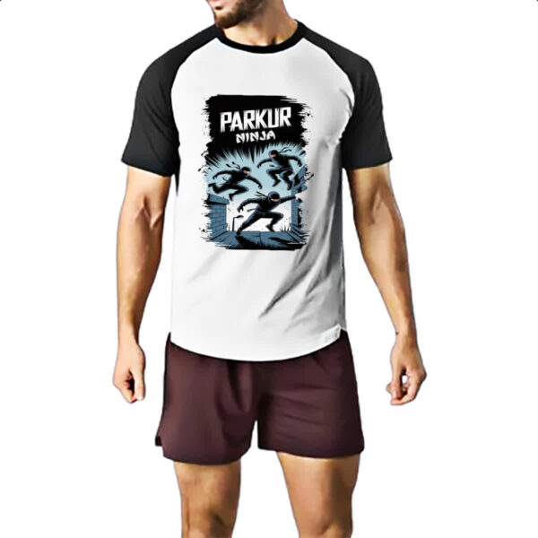 Camiseta Raglan Parkur Ninja - Imagem 2