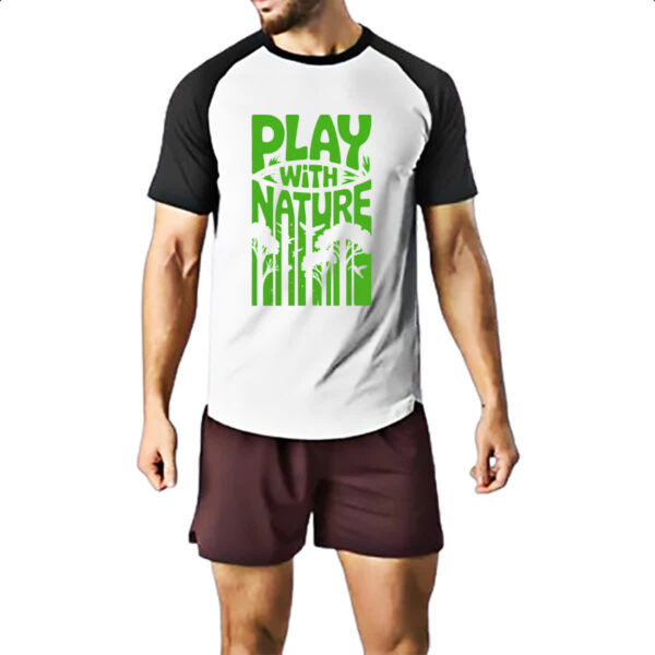 Camiseta Raglan Play with nature - Imagem 2