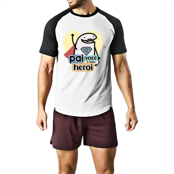 Camiseta Raglan Dia dos Pais Flork Heroi - Imagem 2