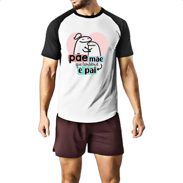 Camiseta Raglan Dia dos Pais Flork Pae - Imagem 2