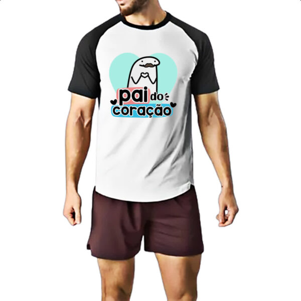 Camiseta Raglan Dia dos Pais Flork do Coracao - Imagem 2