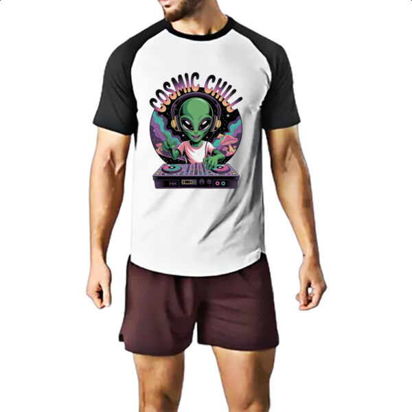 Camiseta Raglan ET Cosmic Chill DJ - Imagem 2