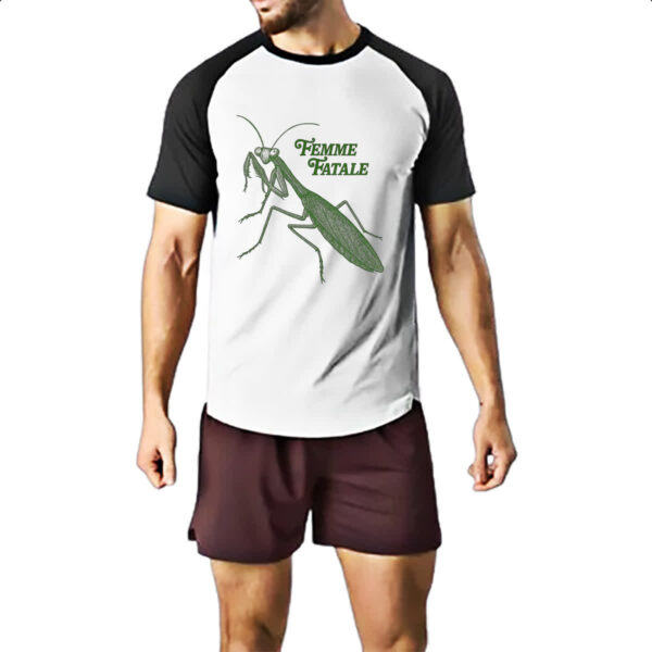 Camiseta Raglan Louva Deus Femme Fatale - Imagem 2