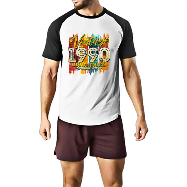 Camiseta Raglan Vintage 1990 Limited Edition - Imagem 2