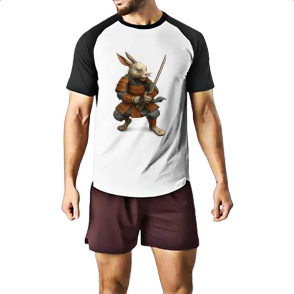 Camiseta Raglan Coelho Samurai - Imagem 2