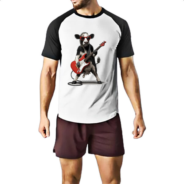 Camiseta Raglan Vaca Guitarrista - Imagem 2