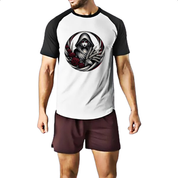 Camiseta Raglan Signo Gotico de Virgem - Imagem 2
