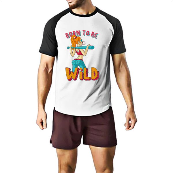 Camiseta Raglan Girl Born to be wild - Imagem 2