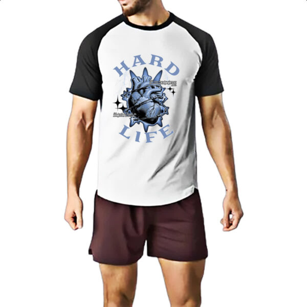 Camiseta Raglan Hard Life - Imagem 2