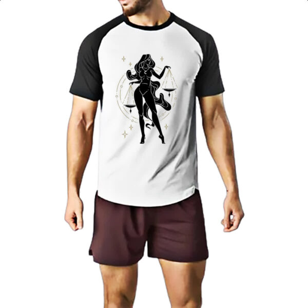 Camiseta Raglan Signo Yoga Libra - Imagem 2