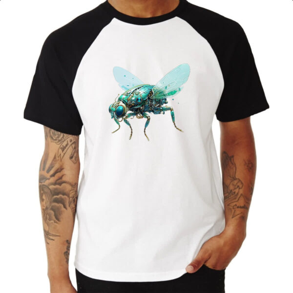 Camiseta Raglan Mosca robo - Imagem 3