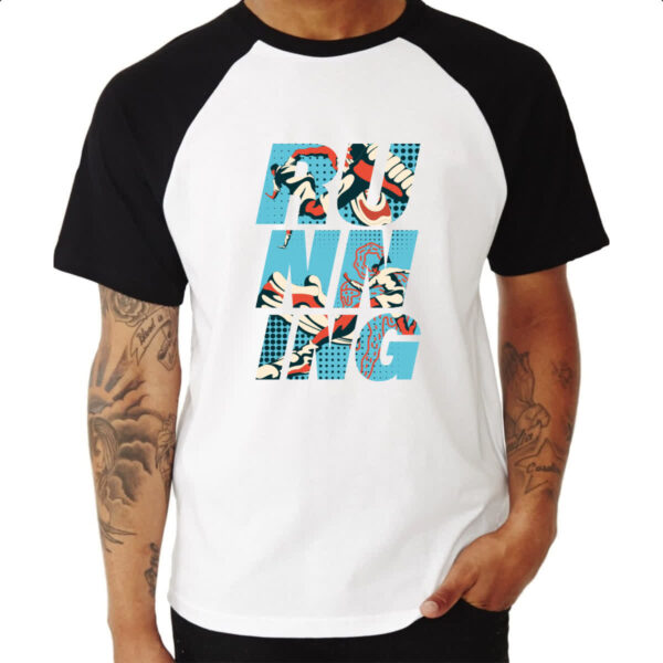 Camiseta Raglan Running Correndo Esporte - Imagem 3
