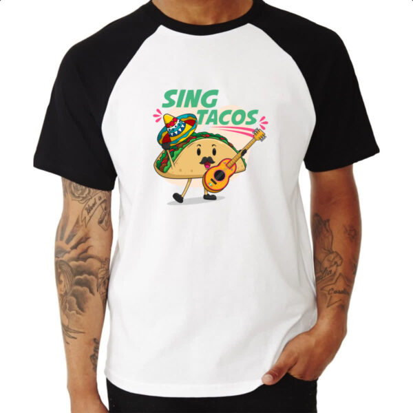 Camiseta Raglan Tacos Cantor - Imagem 3