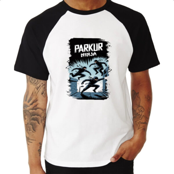 Camiseta Raglan Parkur Ninja - Imagem 3