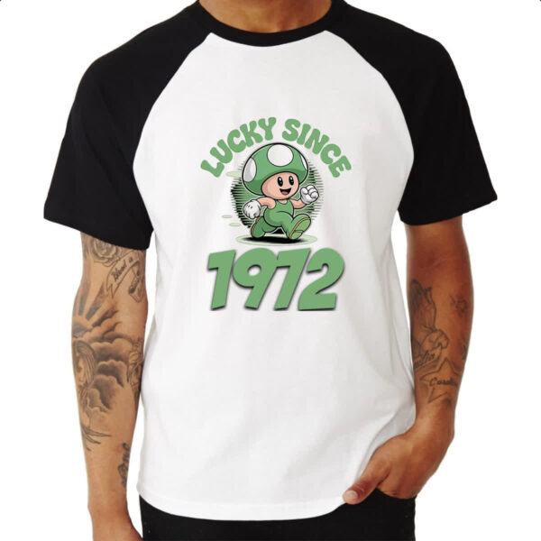 Camiseta Raglan Lucky Since 1972 - Imagem 3