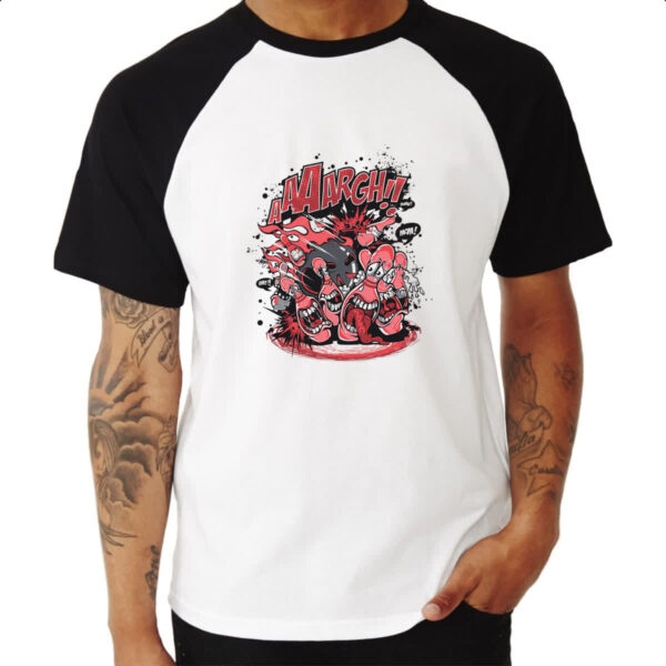 Camiseta Raglan Bolliche Psicodelico - Imagem 3