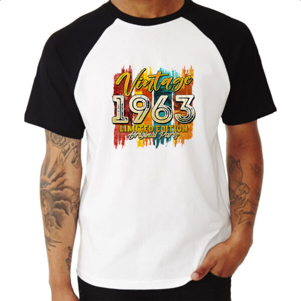 Camiseta Raglan Vintage 1963 Limited Edition - Imagem 3