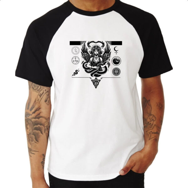 Camiseta Raglan Lilith Simbologia - Imagem 3