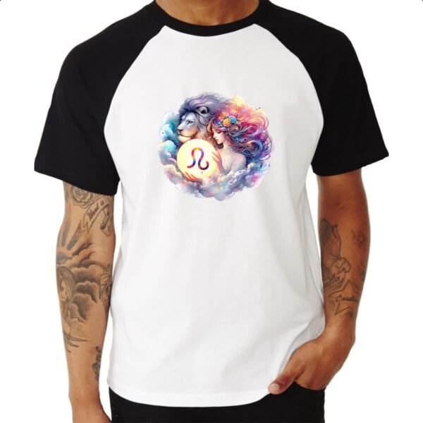 Camiseta Raglan Signo Diva de Leao - Imagem 3