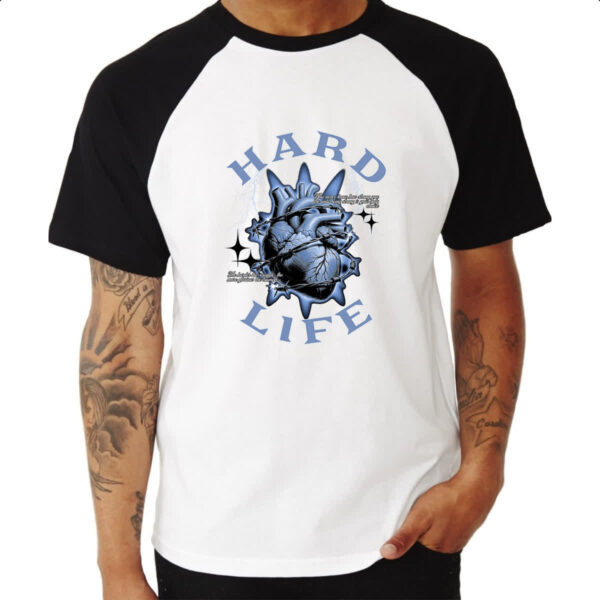Camiseta Raglan Hard Life - Imagem 3