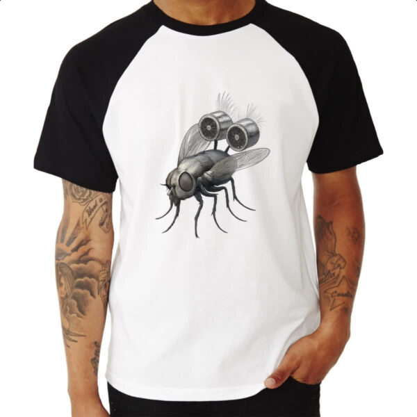 Camiseta Raglan Mosca Turbo - Imagem 3