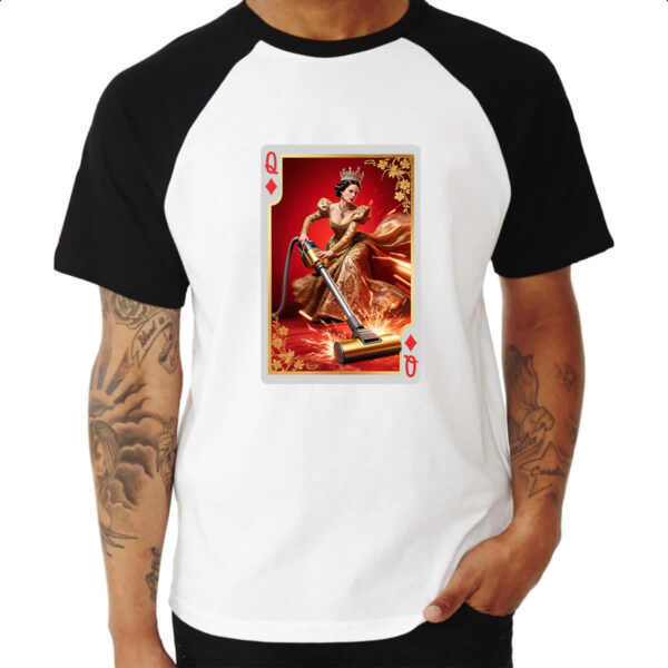 Camiseta Raglan Rainha da limpeza - Imagem 3