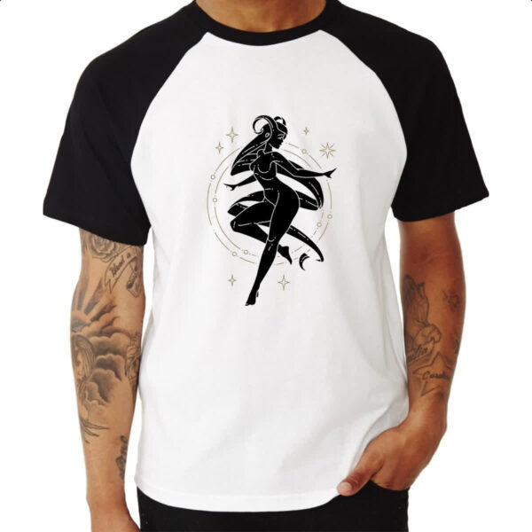 Camiseta Raglan Signo Yoga Aries - Imagem 3