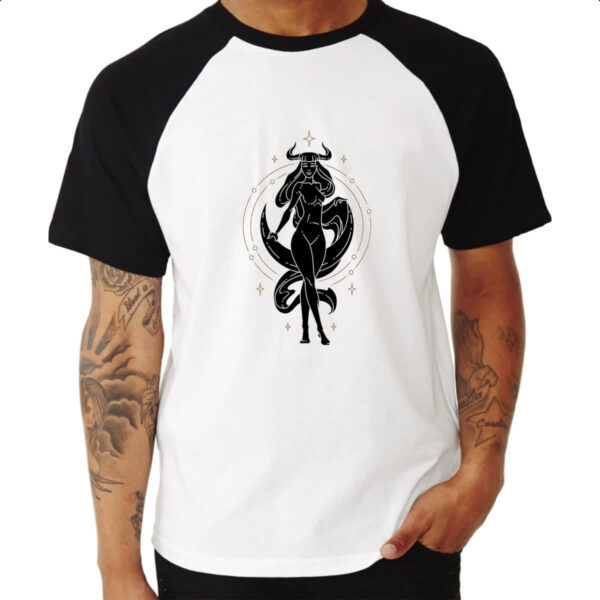 Camiseta Raglan Signo Yoga Touro - Imagem 3