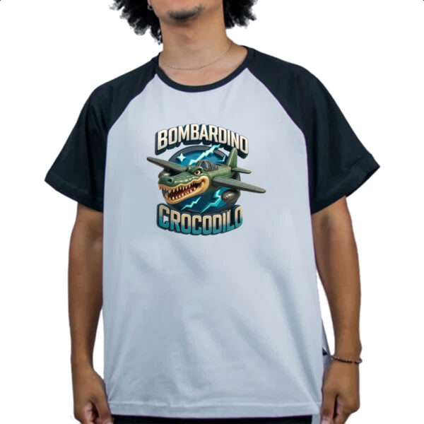 Camiseta Raglan Bombardino Crocodilo - Imagem 4