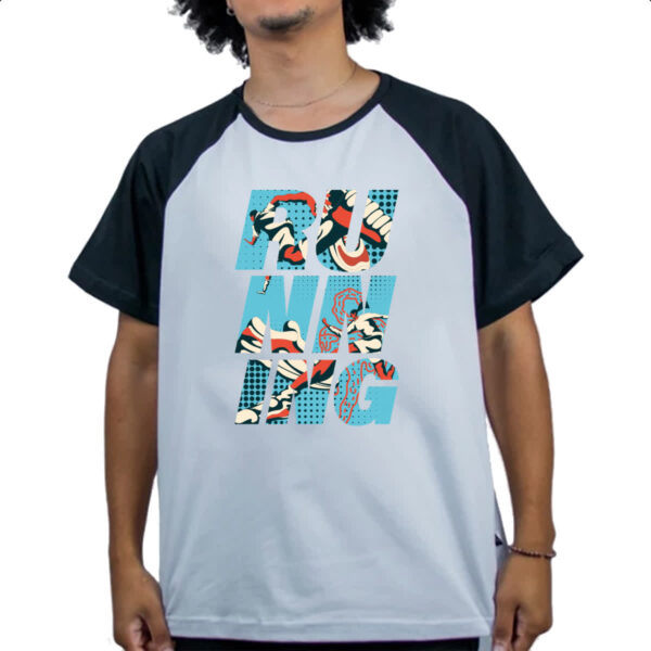 Camiseta Raglan Running Correndo Esporte - Imagem 4