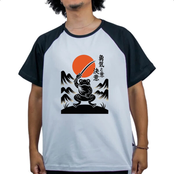 Camiseta Raglan Sapo Samurai Sunset - Imagem 4