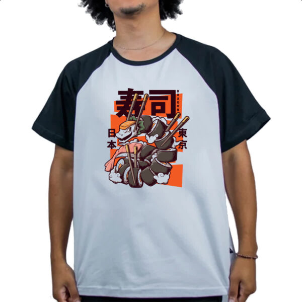 Camiseta Raglan Serpente Sushi - Imagem 4