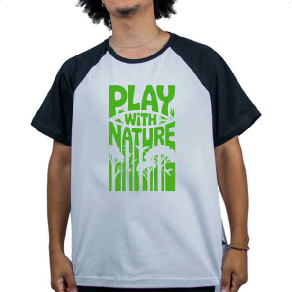 Camiseta Raglan Play with nature - Imagem 4