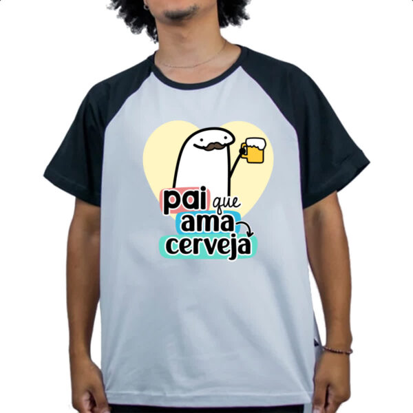 Camiseta Raglan Dia dos Pais Flork Cerveja - Imagem 4