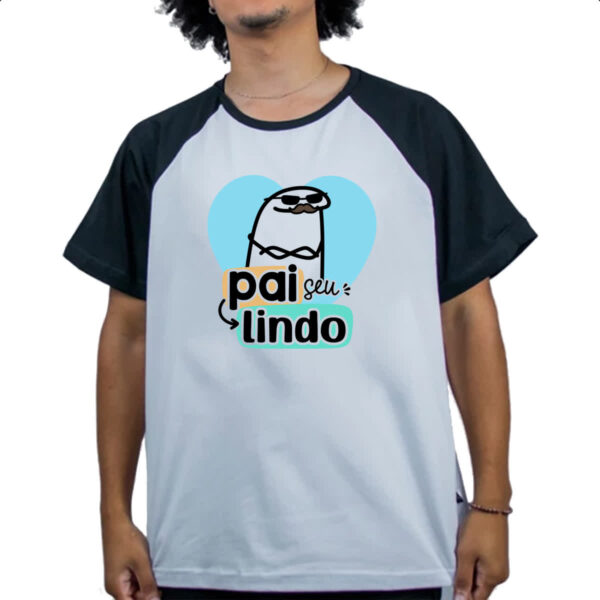 Camiseta Raglan Dia dos Pais Flork Lindo - Imagem 4