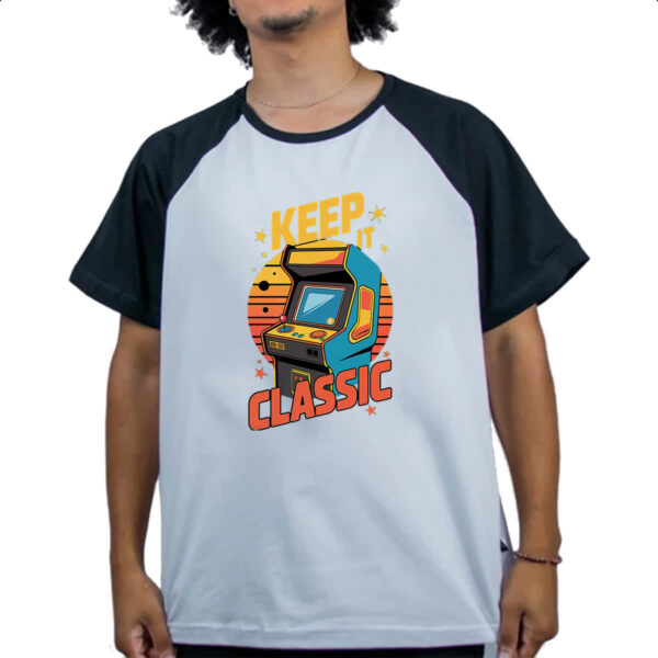 Camiseta Raglan Arcade Keep it Classic - Imagem 4