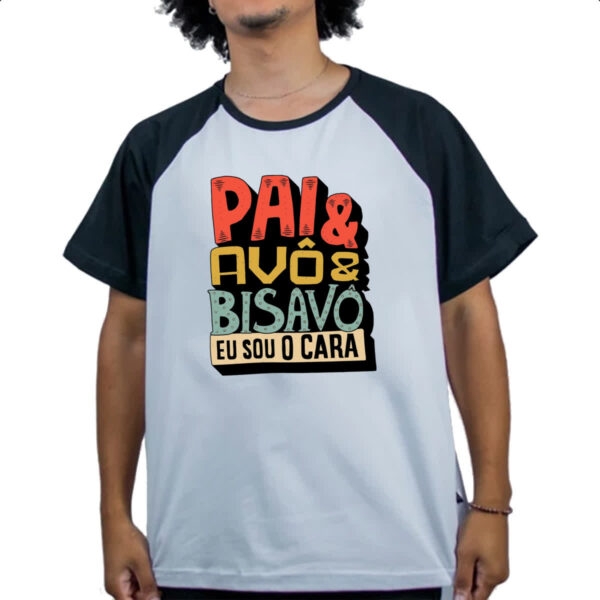 Camiseta Raglan Pai avo e bisavo - Imagem 4